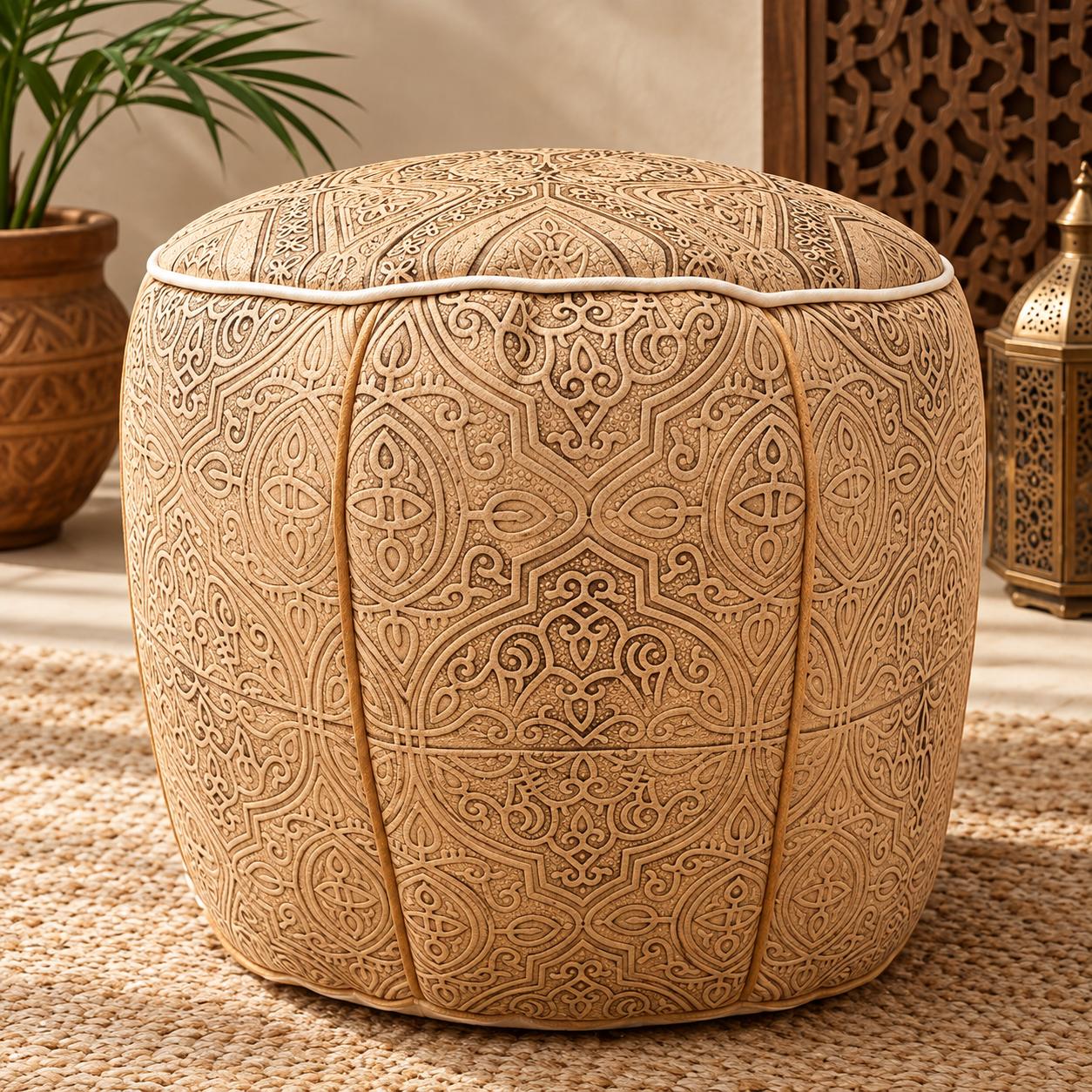 Pouf Artisan Marocain