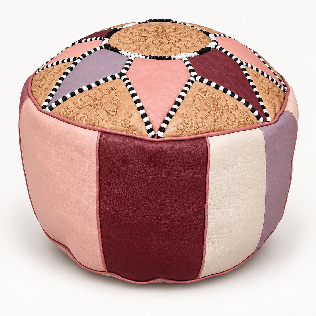 POUF MAROCAIN MULTICOLEUR