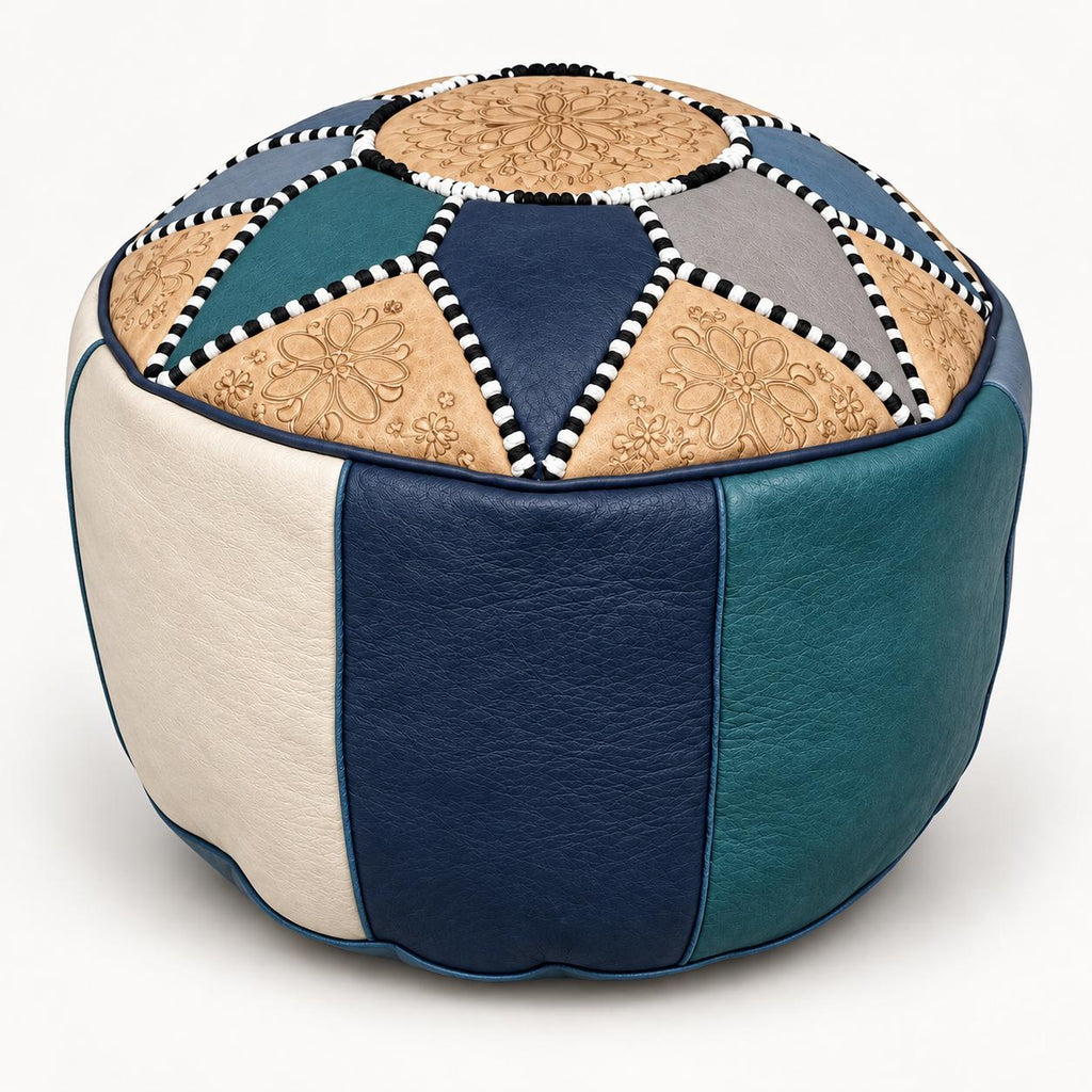 POUF MAROCAIN MULTICOLEUR