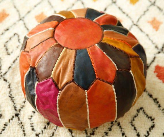 POUF MAROCAIN MULTICOLEUR