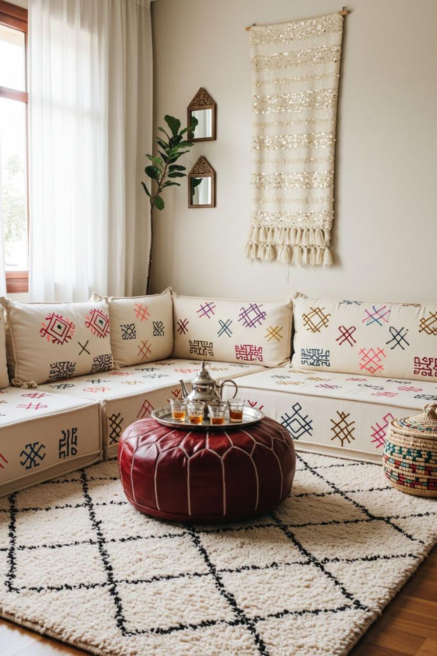 Pouf Artisan Marocain