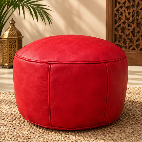 POUF MAROCAIN UNI COLEUR
