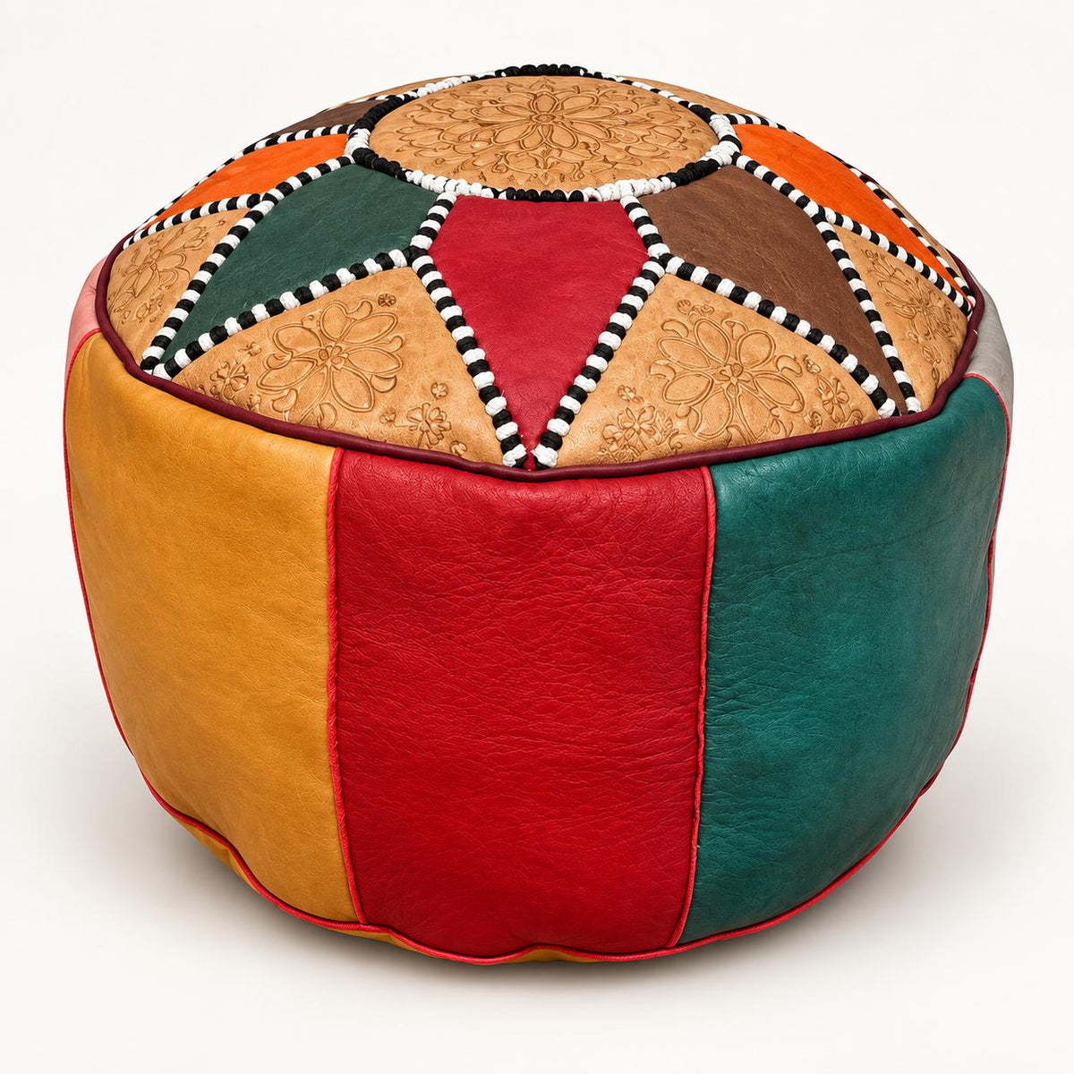 POUF MAROCAIN MULTICOLEUR